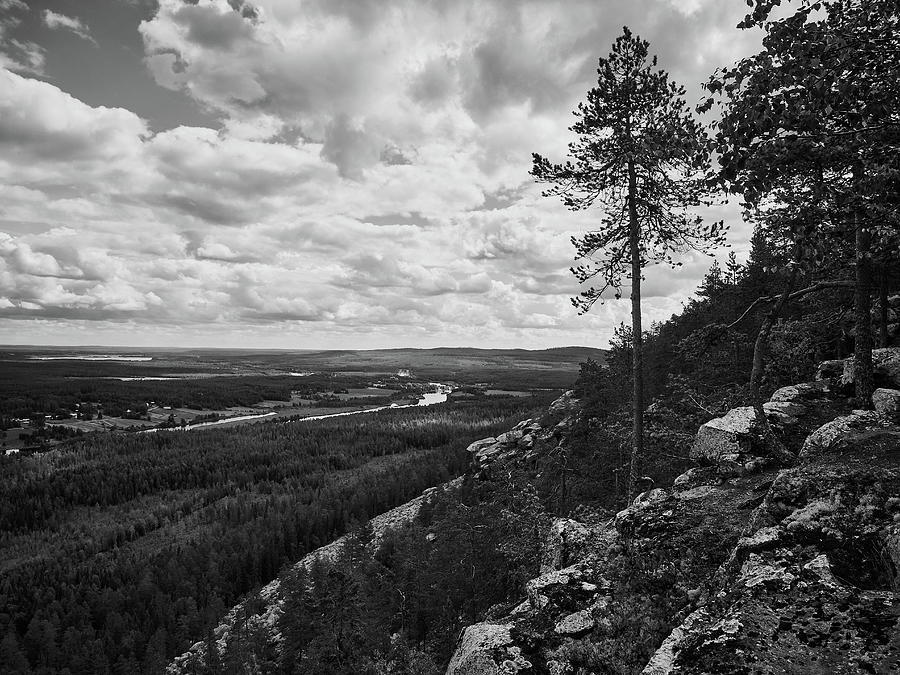 Tengelionjoki View Bw Photograph
