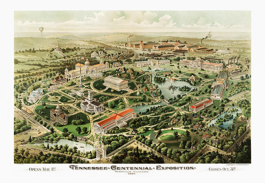 Tennessee Centennial Exposition - Nashville 1897 Painting by War Is Hell Store