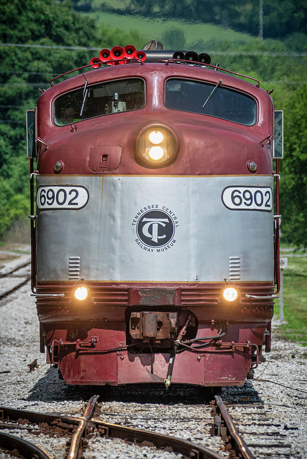 Tennessee Central Railway Museums E8 unit 6902 at Watertown TN Photograph by Jim Pearson