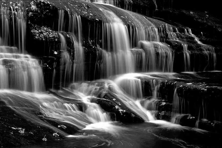 Tennessee Falls - BW Photograph by Paul W Faust -  Impressions of Light
