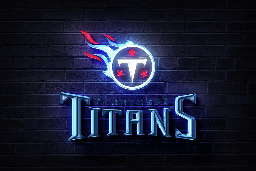 Tennessee Titans Team Logo Neon Lamp