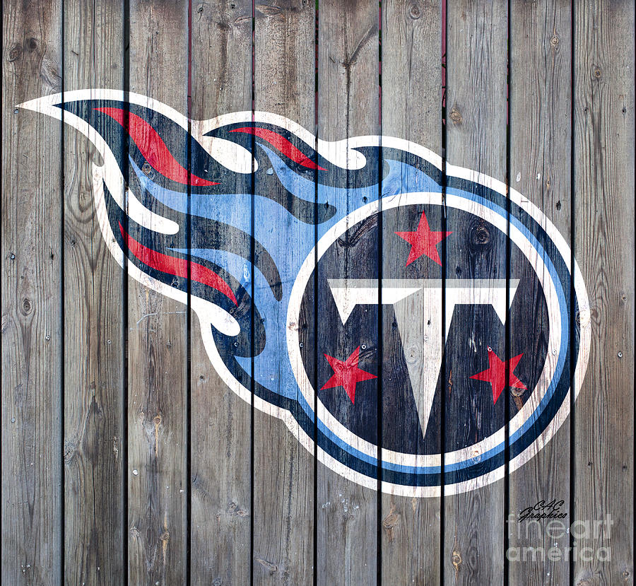 Tennessee Titans Wood Art 2 Digital Art by CAC Graphics