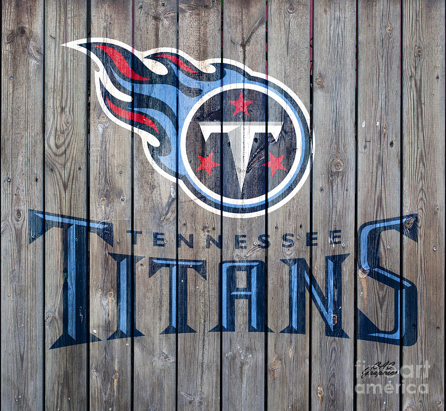 Tennessee Titans Wood Art Digital Art by CAC Graphics