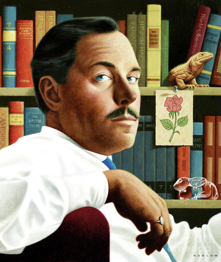 Tennessee Williams Painting by Howard Koslow