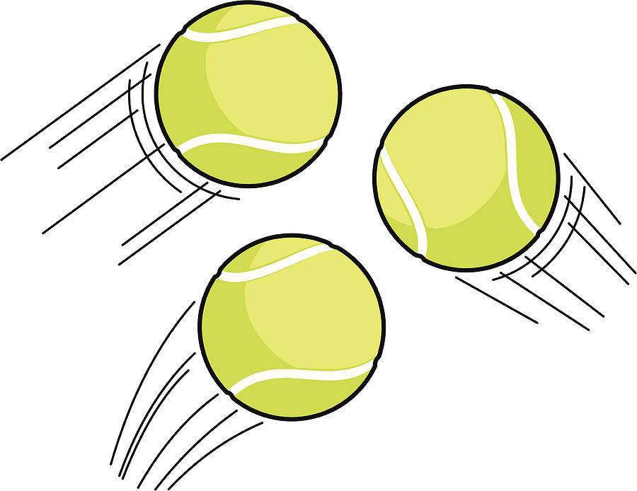 Tennis Ball Swoosh Drawing by Vid64