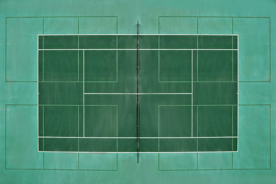 Tennis Court Top View Photograph by Susan Candelario