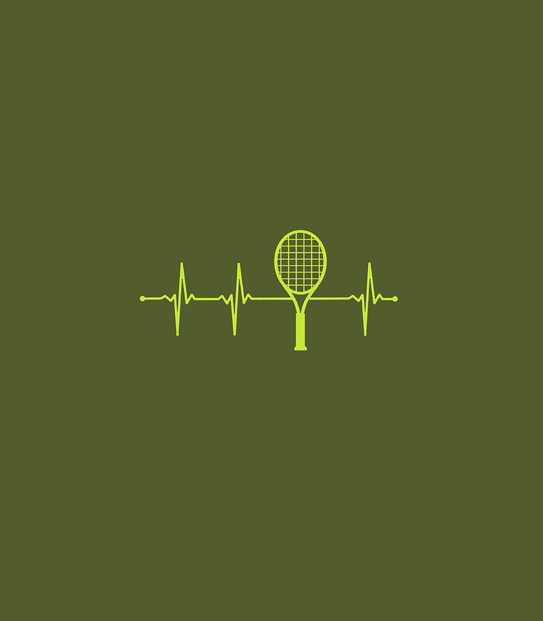 Tennis Heartbeat Digital Art by Nazal Luisa | Fine Art America