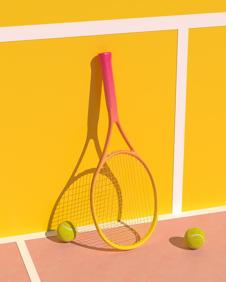 Tennis racket Photograph by Andriy Onufriyenko