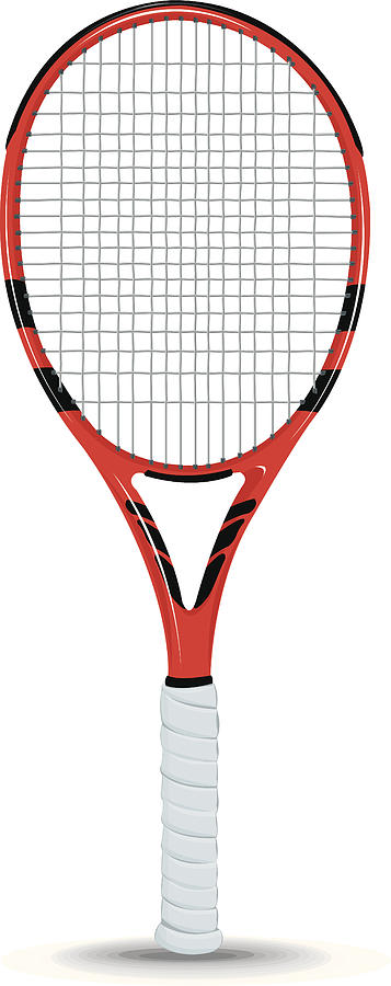 Tennis Racket Racquet Sports Equipment Drawing by KeithBishop
