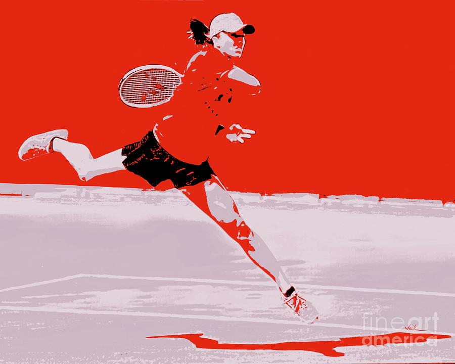 Tennis Painting - Tennis Smash by Jack Bunds Tennis Painting - Tennis Smash by Jack Bunds