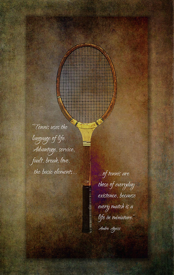 Tennis Wisdom Digital Art by Terry Davis