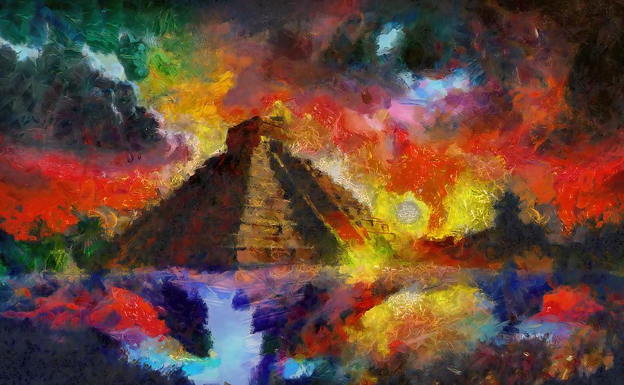 Tenochtitlan Digital Art by Caito Junqueira