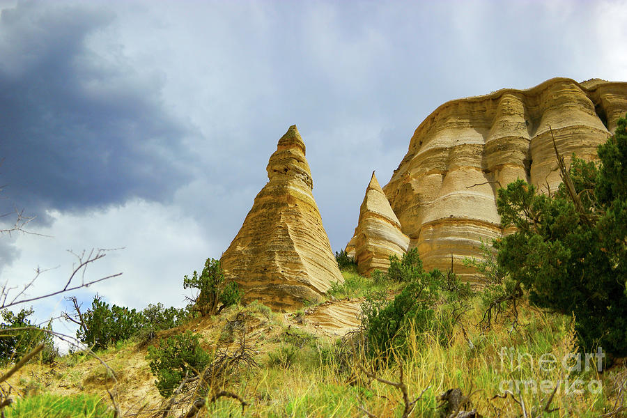 Tent rocks and sky Photograph by Jeff Swan