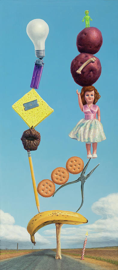 Cracker Painting - Tenuous Still-Life 2 by James W Johnson