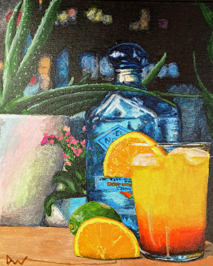 Tequila Sunrise Painting by Dave Wisniewski - Fine Art America