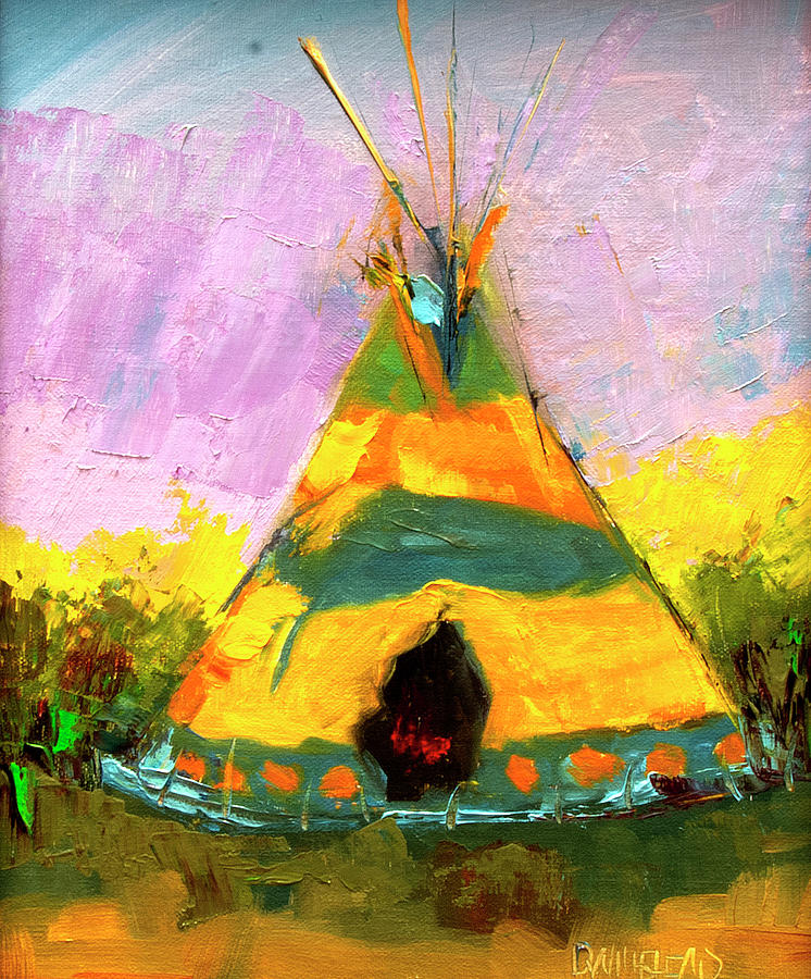 Tequila Tepee Painting by Diane Whitehead