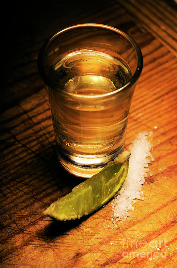 Tequila with lime and salt Photograph by Jelena Jovanovic