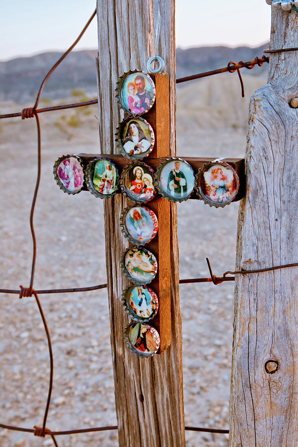 Terlingua Icon Cross Photograph by Linda Unger