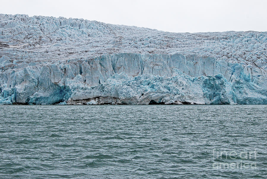 Summer Photograph - Terminal Face of Nordenskiold Glacier of Svalbard #2 by Nancy Gleason