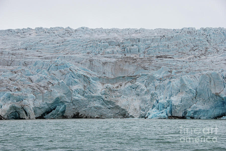 Summer Photograph - Terminal Face of Nordenskiold Glacier of Svalbard #3 by Nancy Gleason