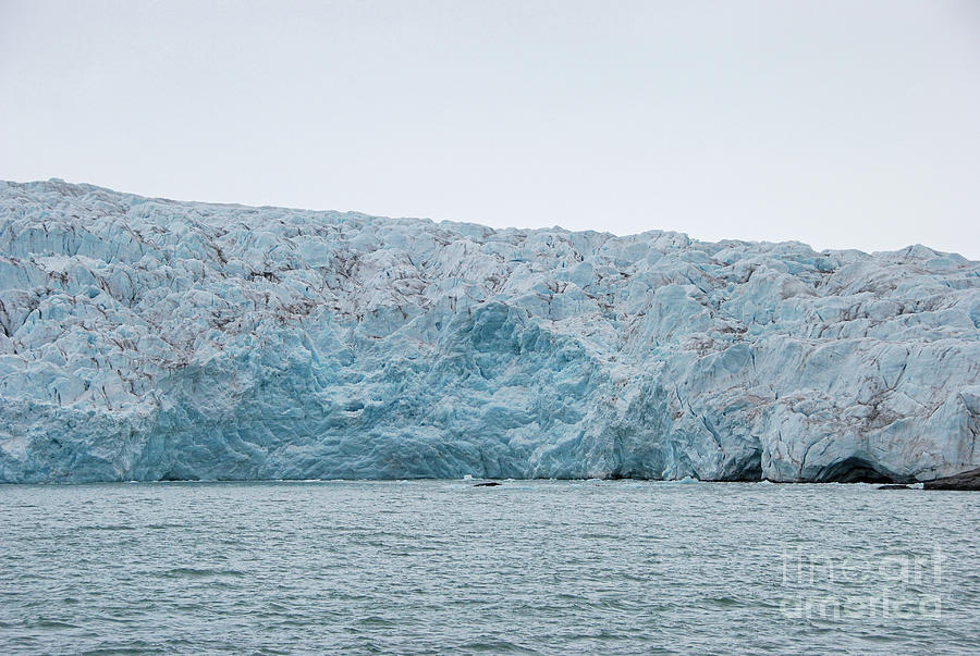 Summer Photograph - Terminal Face of Nordenskiold Glacier of Svalbard #4 by Nancy Gleason