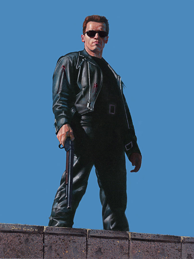 Terminator Painting by David Grant | Fine Art America