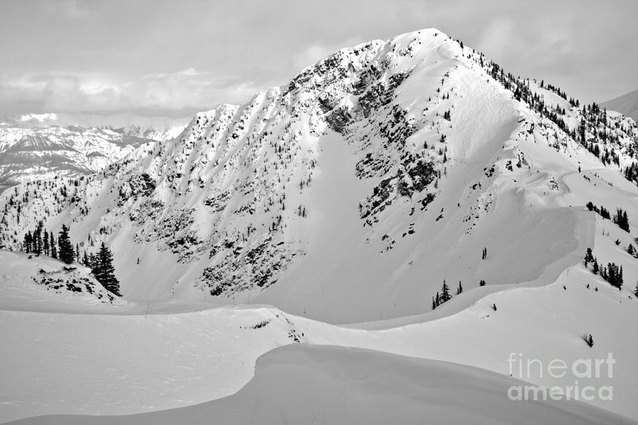 Terminator Peak Curves Black And White Photograph by Adam Jewell