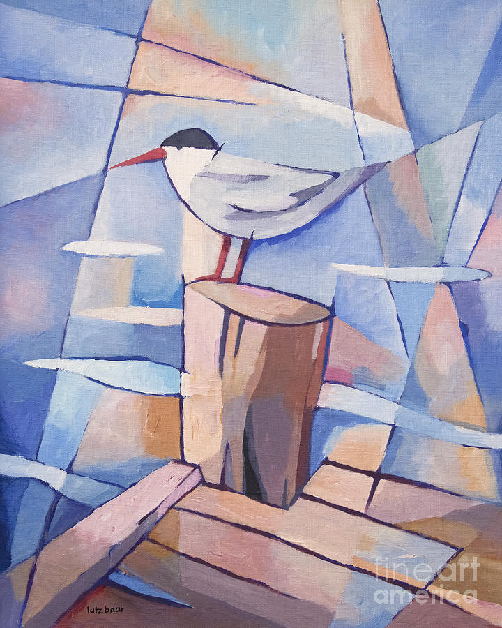 Bird Painting - Tern by Lutz Baar