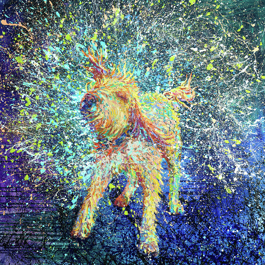Dog Painting - Teroidal by Iris Scott