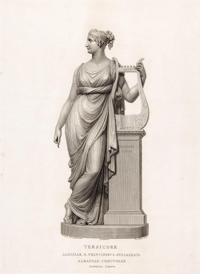 Terpsichore  Drawing by Pietro Fontana