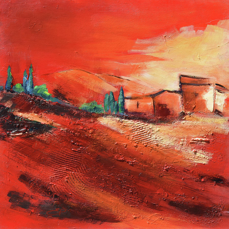 Terra di Siena in Tuscany Painting by Elise Palmigiani