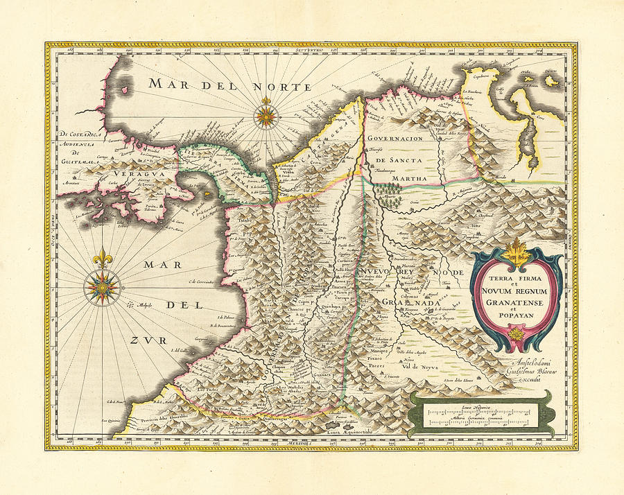 Terra Firma et Novum Regnum Granatense et Popayan Amsterdam circa ...