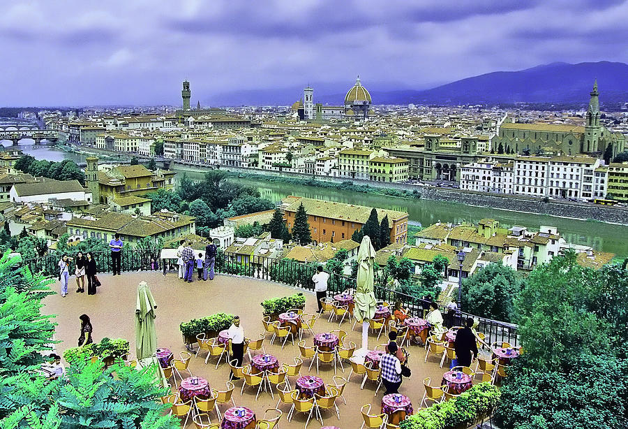 Terrace Overlooking Florence Photograph