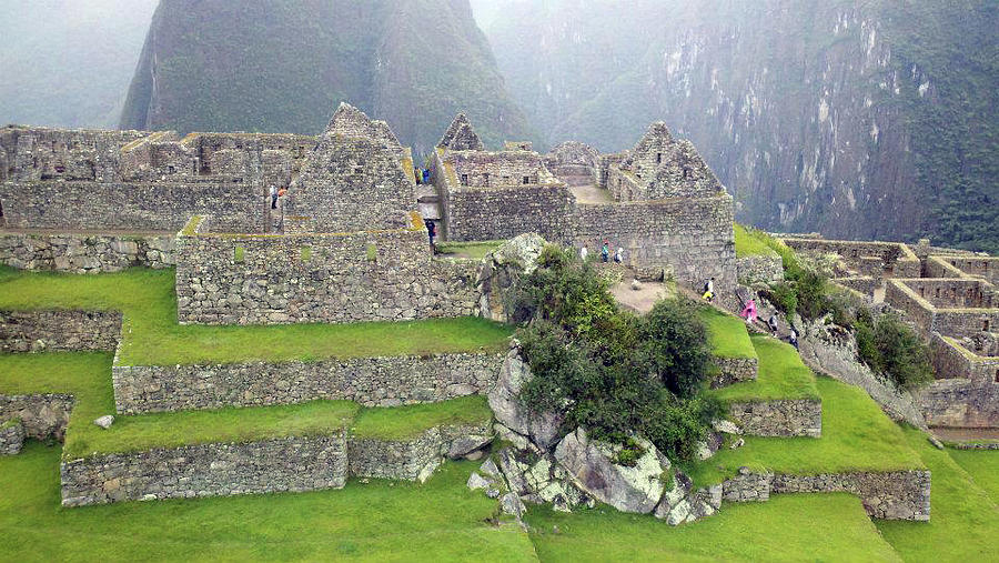 Terraced Buildings at Machu Picchu Photograph by Trevor Grassi