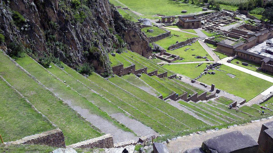 Terraces of Ollantaytambo, Peru Photograph by Trevor Grassi