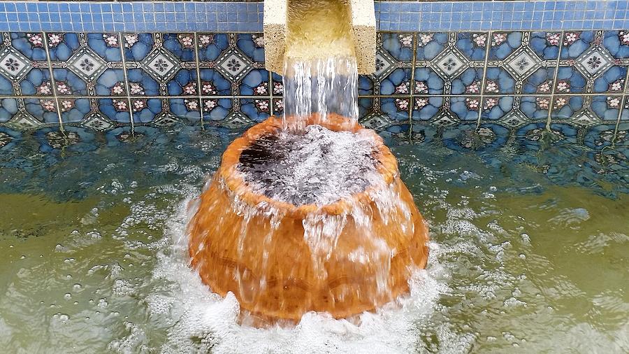 Terracotta and Tile Fountain 2 Photograph by Heron And Fox - Fine Art ...