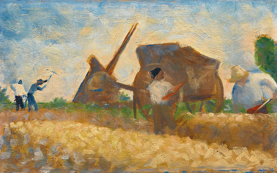 Terrassiers, The Stone Breakers Painting by Georges Seurat