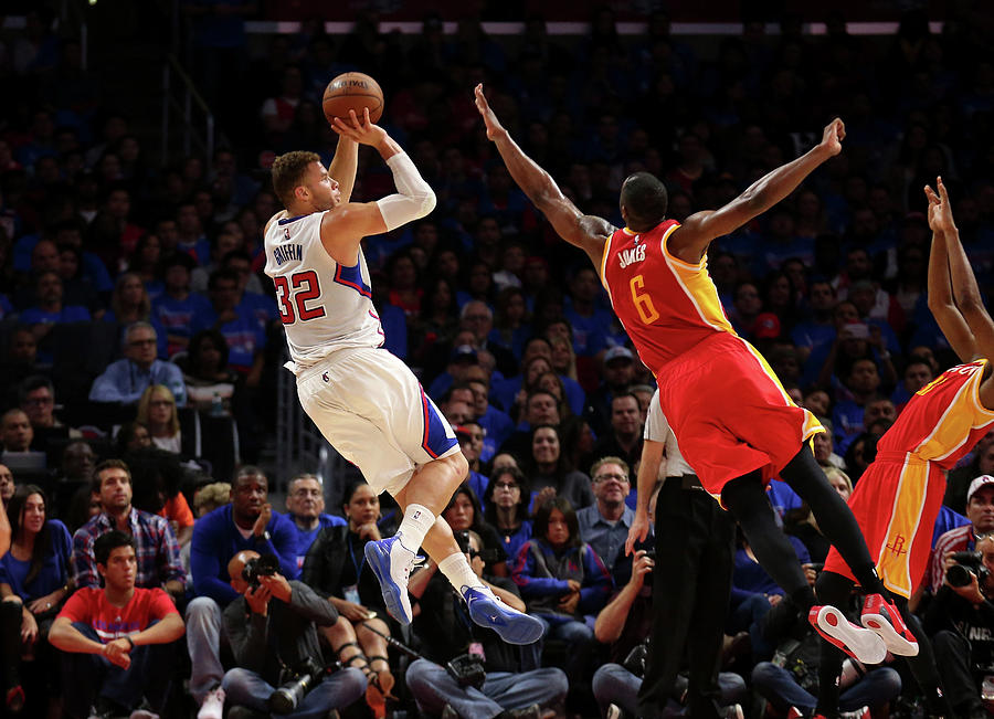 Terrence Jones and Blake Griffin Photograph by Stephen Dunn