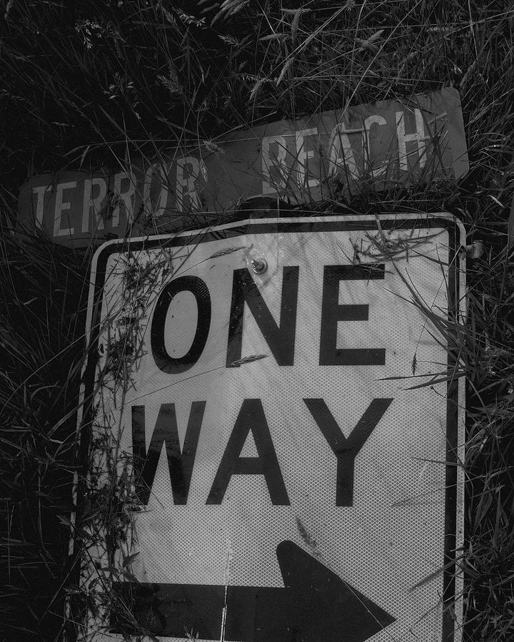 Terror Beach Sign Photograph by Robert Wilder Jr
