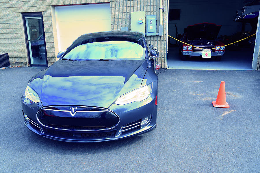 Tesla Model S Recharging Photograph by Mike Martin
