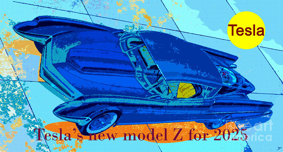 Tesla Model Z For 2025 Mixed Media