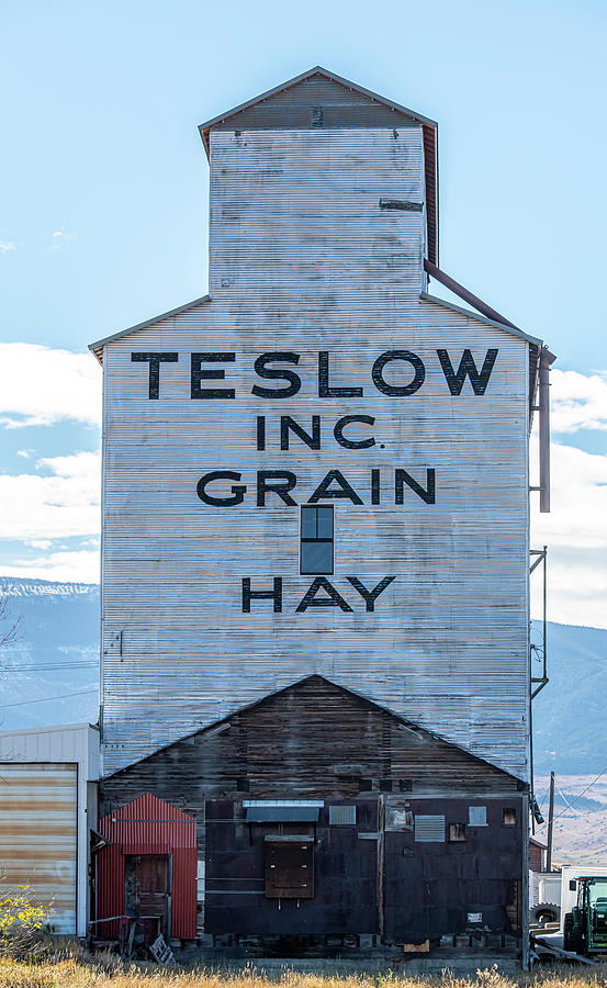 Cereal Photograph - Teslow Grain Elevator by Paul Freidlund