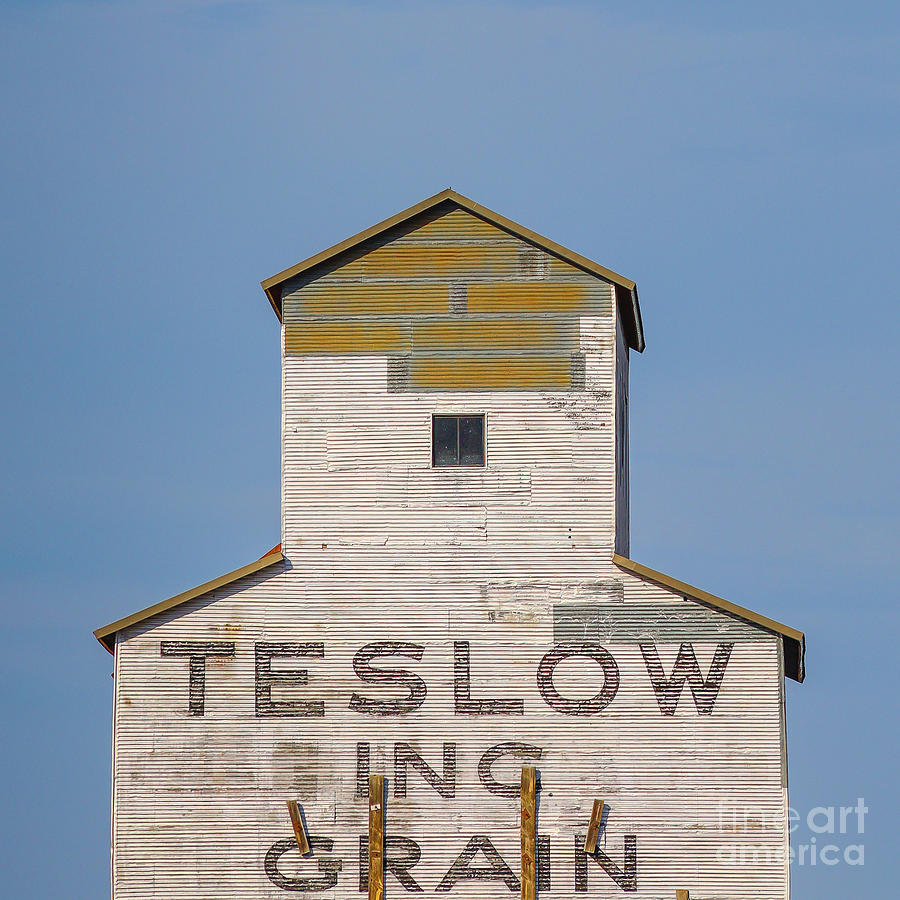 Teslow Inc Grain Elevator Livingston Montana Photograph by Edward Fielding