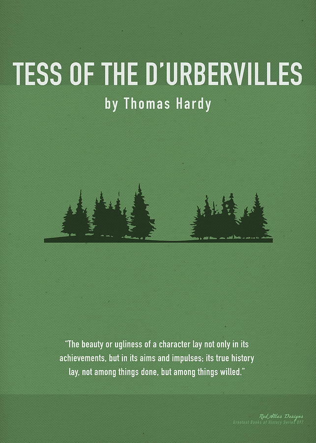 Book Mixed Media - Tess of the Durbervilles by Thomas Hardy Greatest Book Series 097 by Design Turnpike