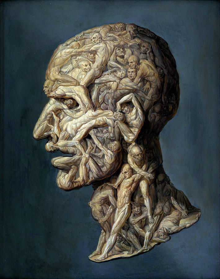 Testa Anatomica Digital Art by Long Shot