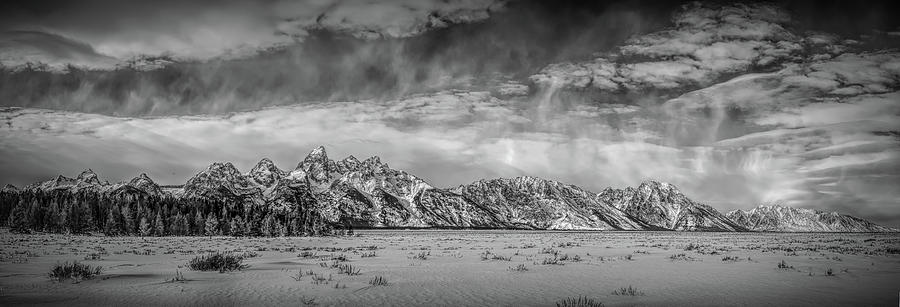 Teton Panorama Photograph by Douglas Wielfaert