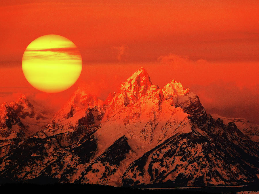 Teton Sunrise Photograph by Carl Moore