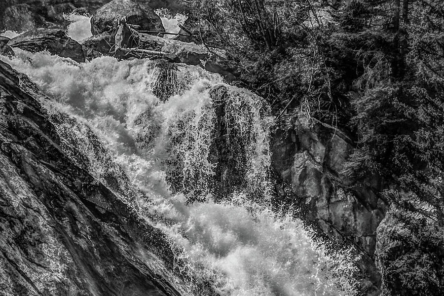 Teton Waterfall Photograph by Nathan Wasylewski