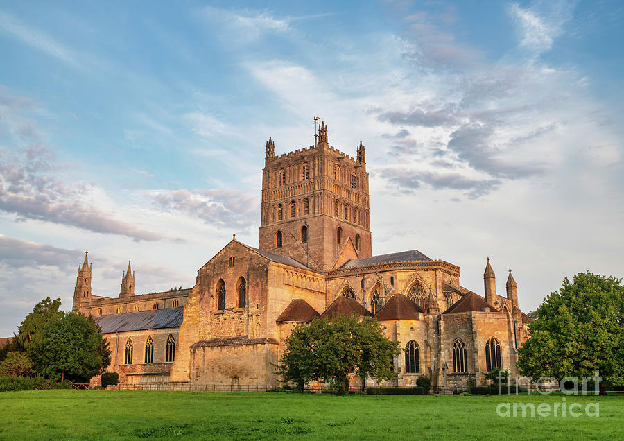 Tewkesbury Abbey at Sunrise Photograph by Tim Gainey
