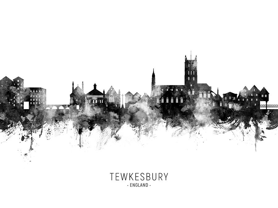 Tewkesbury England Skyline #83 Digital Art by Michael Tompsett